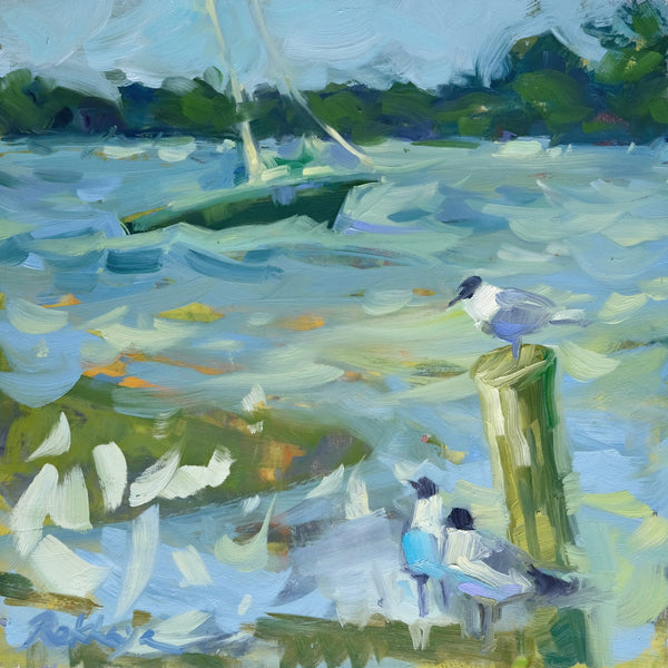 "Windy Day gulls" by Rokhaya Waring