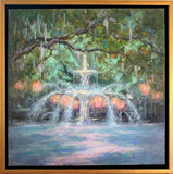 "Moonlight over Forsyth Fountain" by Katherine LaPlace Meade