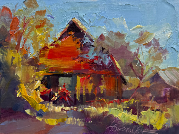 "Red Barn" by Lyudmila Tomova Clark