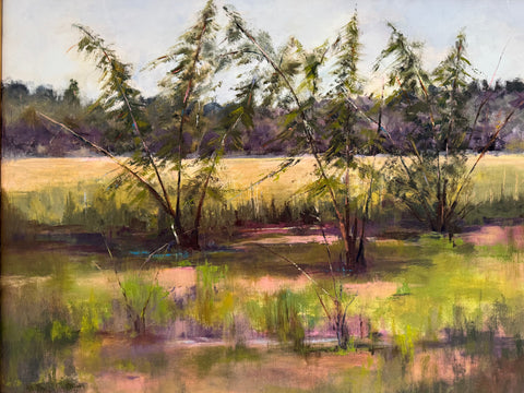 "Young Cedars In The Marsh" by Lila McAlpin