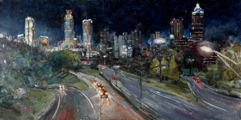 "Jackson Street Bridge at Midnight" by Susan Waters